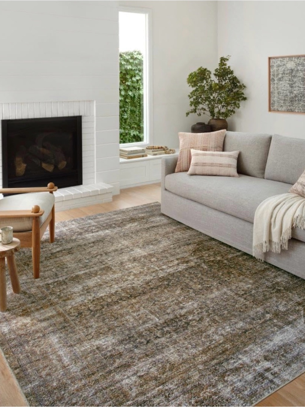 Loloi Amber Lewis Billie Tobacco/Rust 3'-6" x 5'-6" Accent Rug, Mint Condition